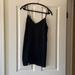 Black slip dress - small